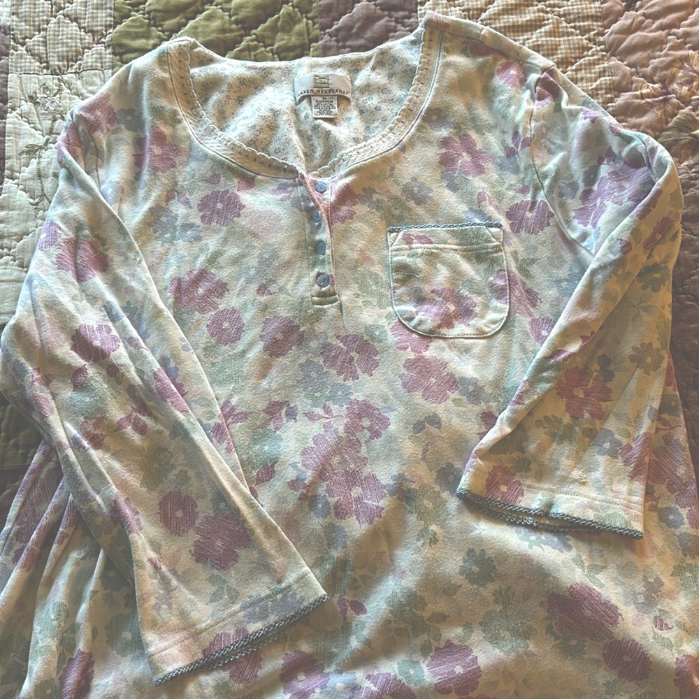 Karen Neuberger Pastel Floral Pajamas